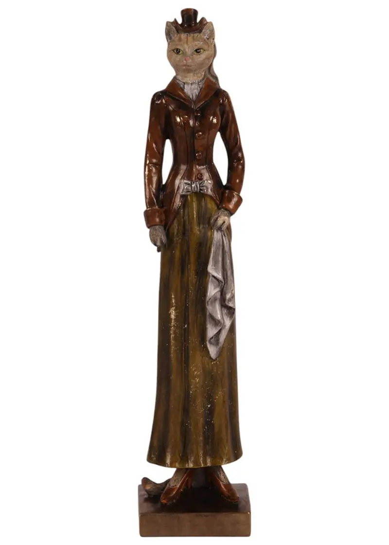 Succubus Home Victorian Lady Cat Figurine
