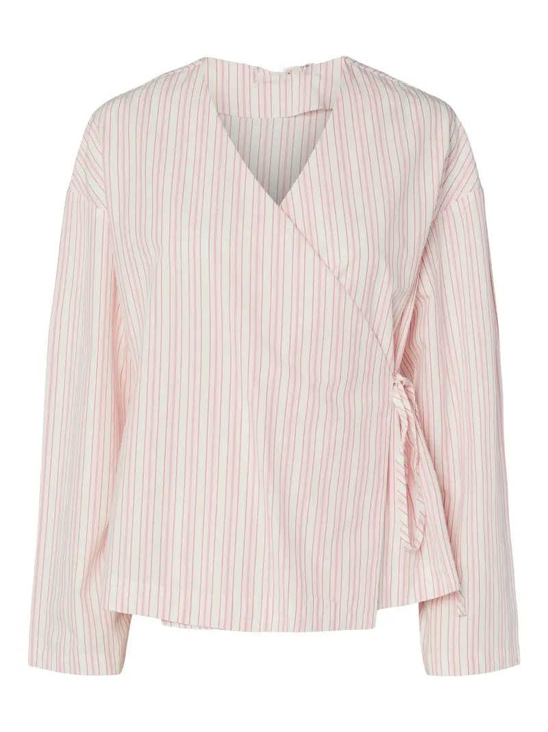 Sulle wrap blouse pink lemonade