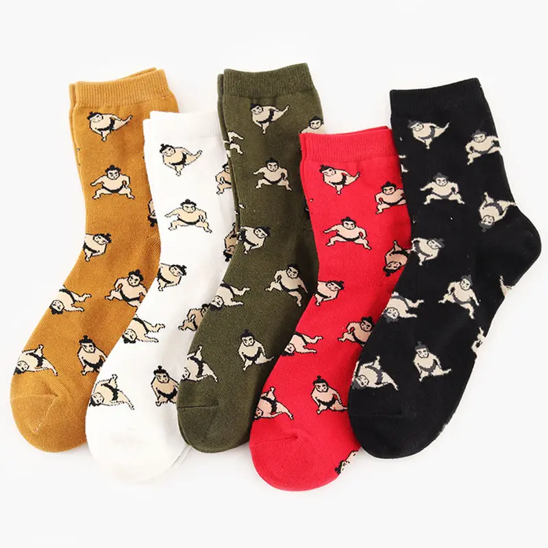 Sumo Wrestler Crew Socks (5 Colours)