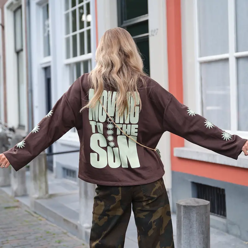 Sun sweater bruin lime