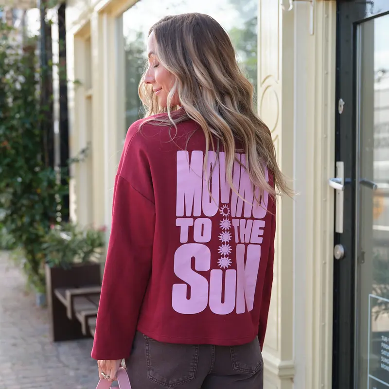 Sun sweater rood