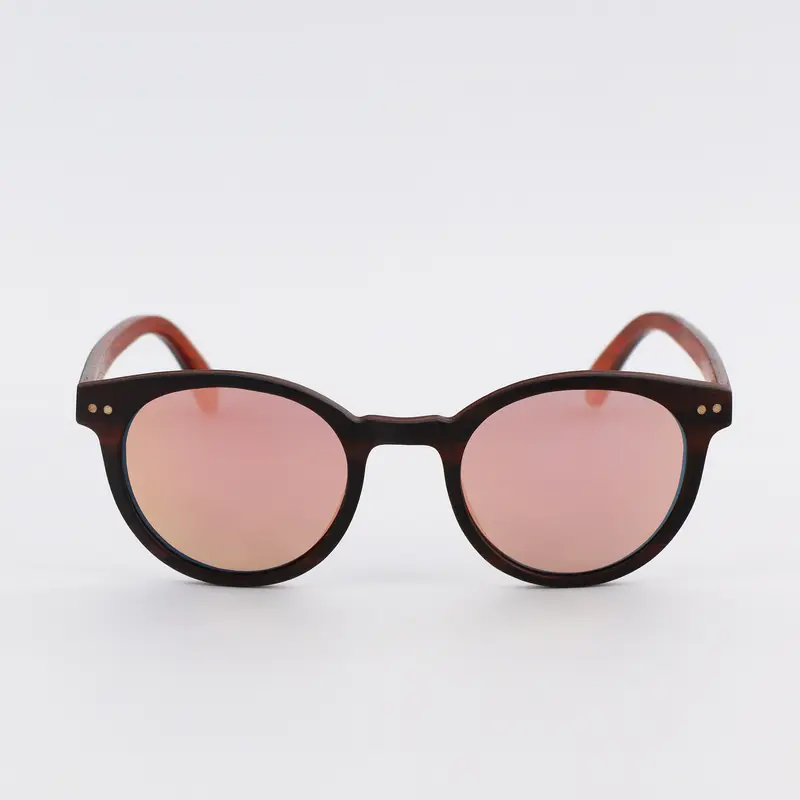 SUNDAY Ebony Sunglasses | rose gold mirror lenses