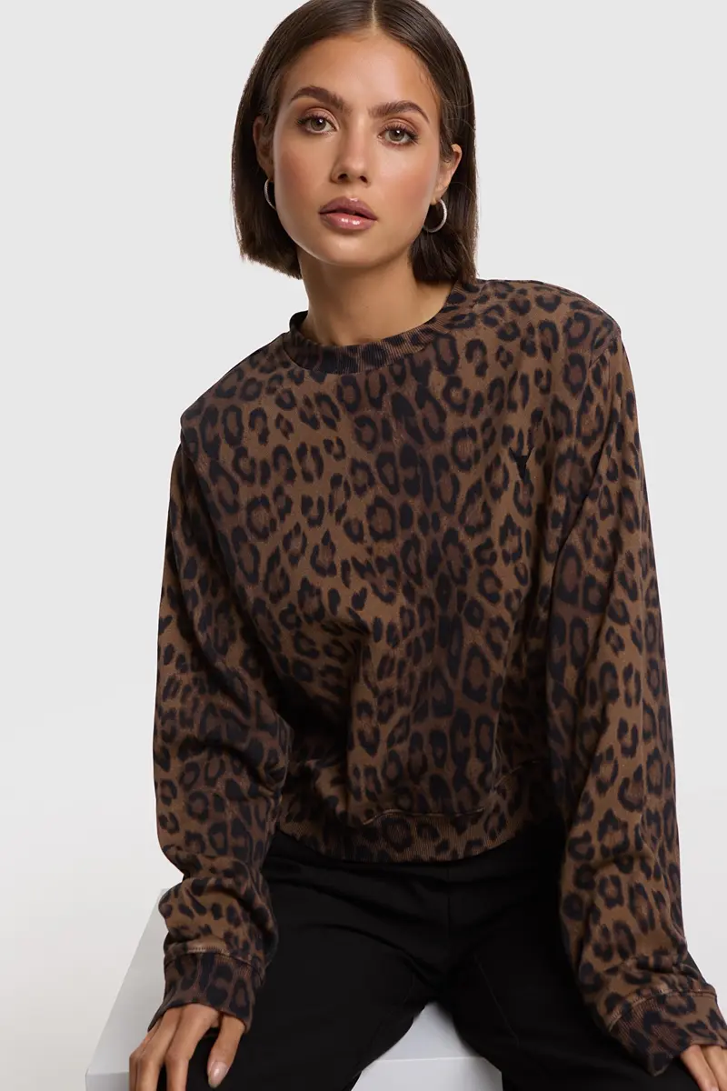 Sweater Leopard Knit