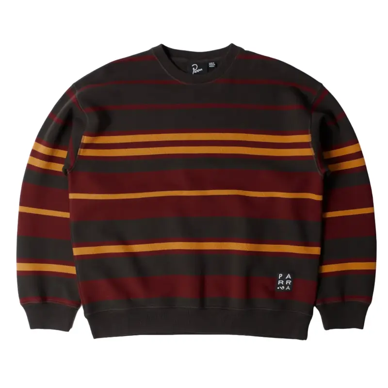 Sweatstriped Crew Neck Sweatshirt