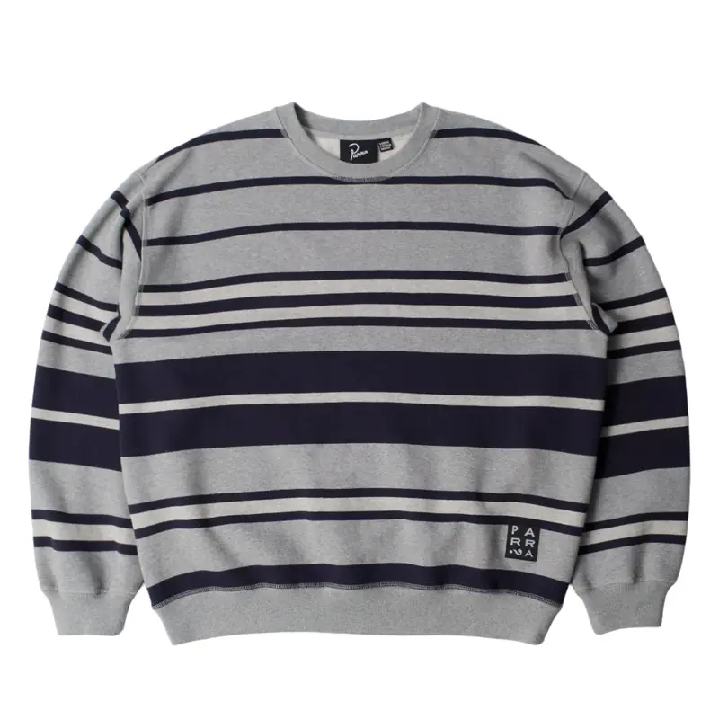 Sweatstriped Crew Neck Sweatshirt