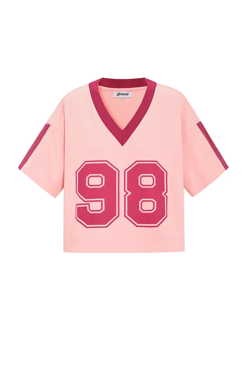 T-shirt v-hals Mesh