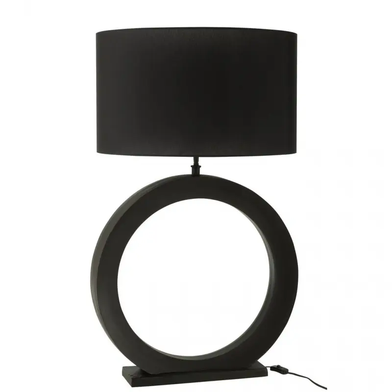 Tafellamp Lamp Rond Aluminium Zwart J-Line