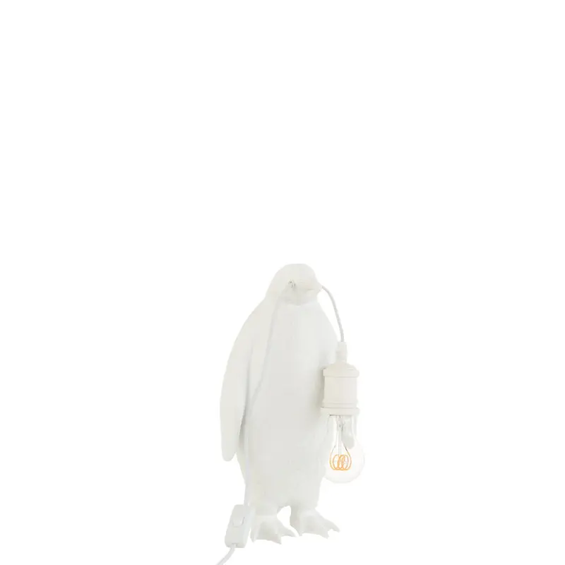 Tafellamp Pinguïn Resine Wit Small J-Line