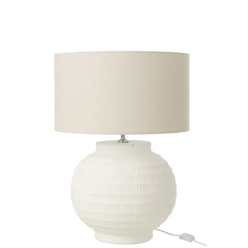 Tafellamp Terracotta Wit J-Line