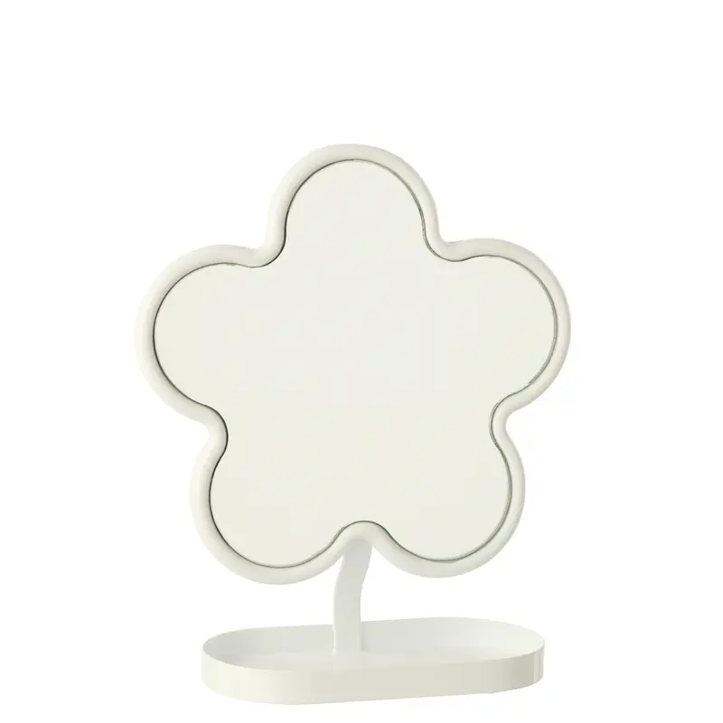 Tafelspiegel Bloem Ijzer Wit J-Line