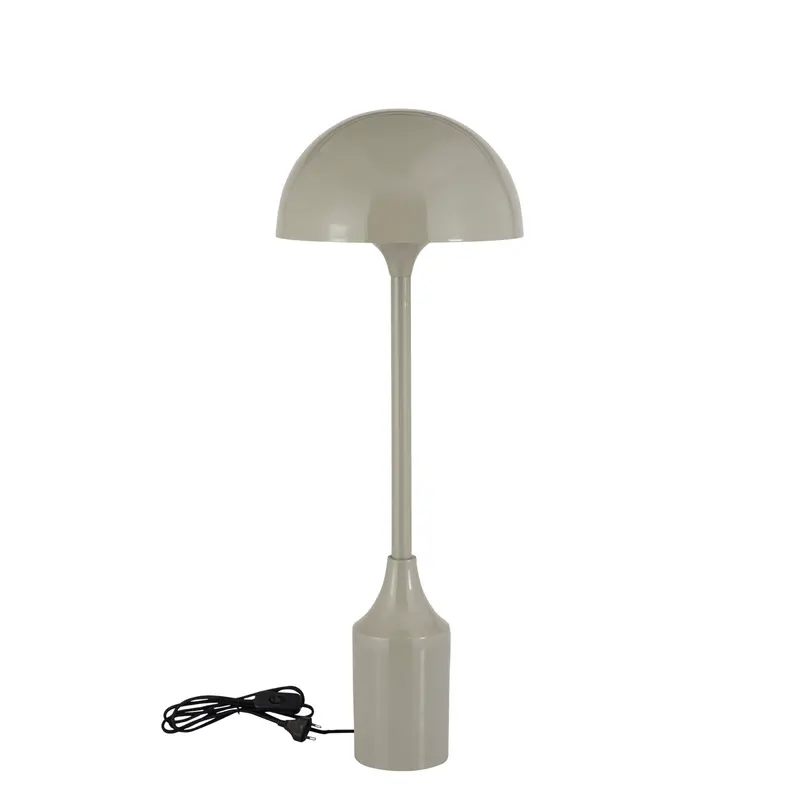 Tanaiya Cream Round Iron Table Lamp Round Cap PTMD