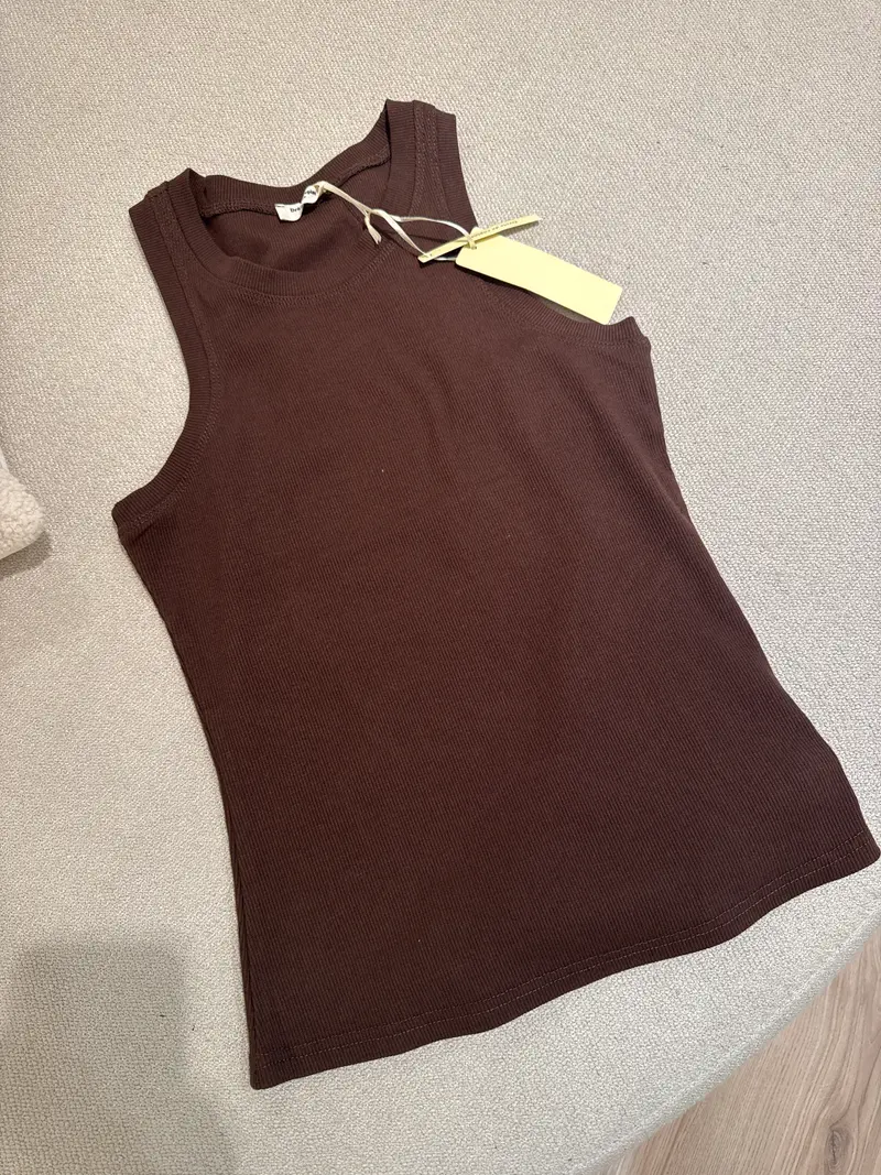 Tanktop Rib 1131 Choco