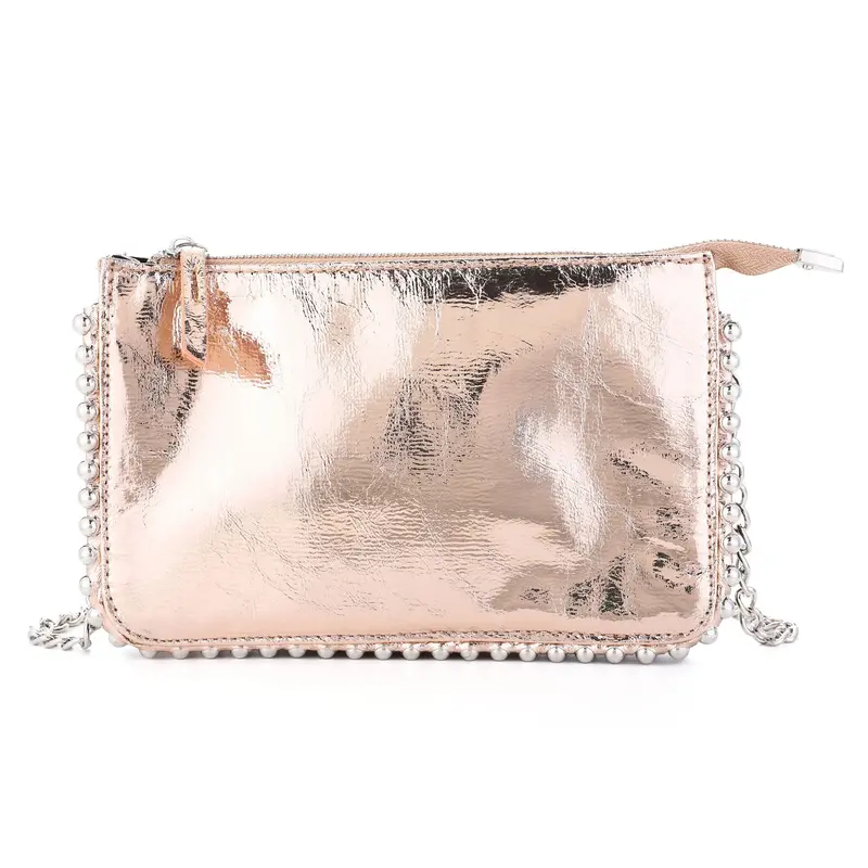 Tas rosé goud 24x15cm