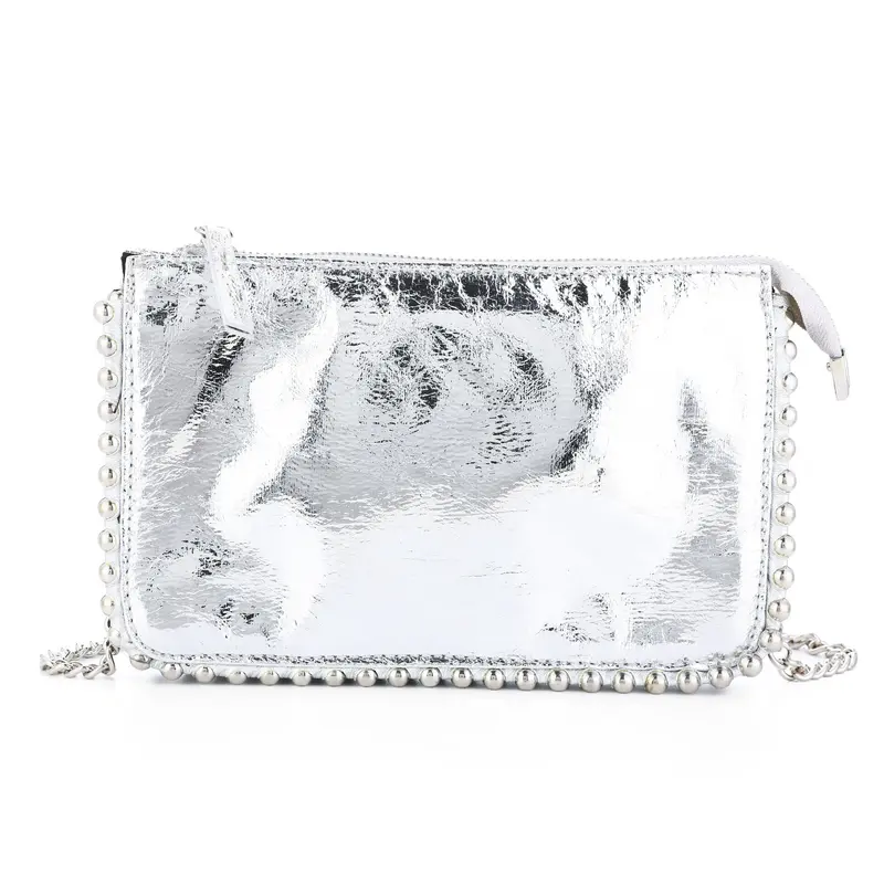 Tas zilver 24x15cm