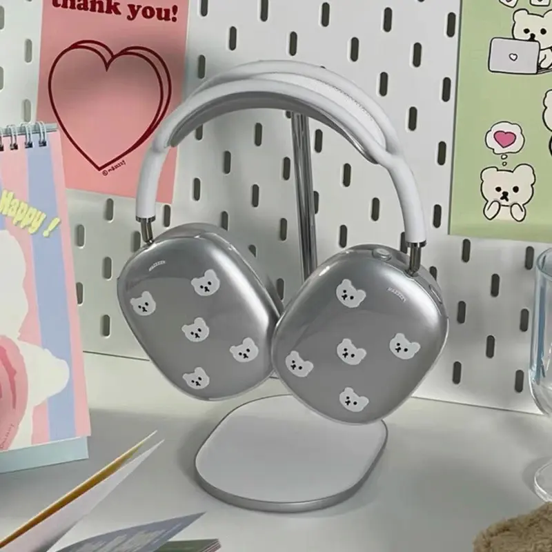 Teddy Bear Face Headphone Covers