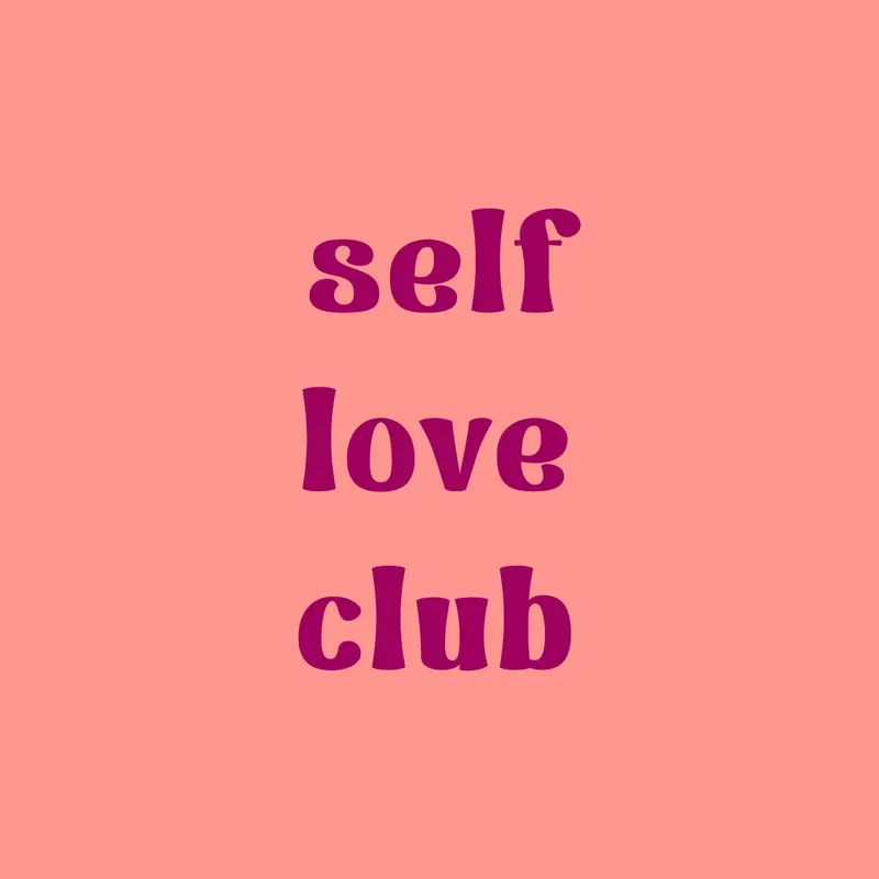 Tegeltje "self love club"