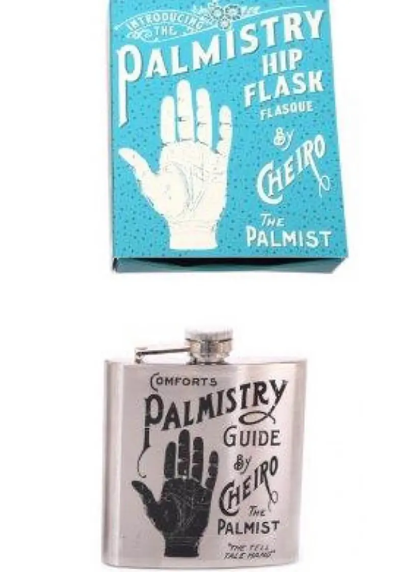 Temerity Jones Palmistry Hip Flask Silver