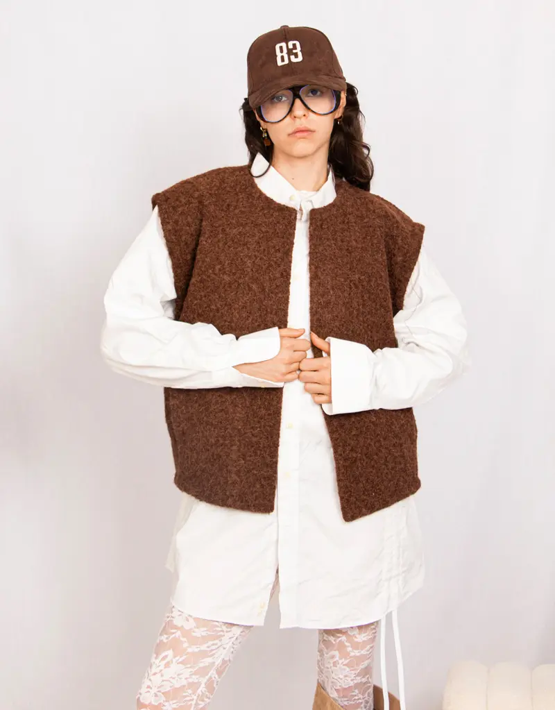 Textured waistcoat