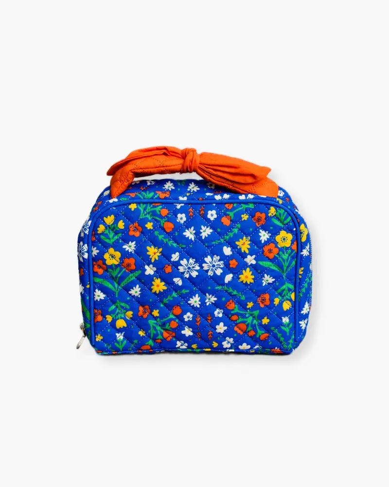 The Getaway Toiletry Bag - Blue Scandinavian Floral [PRE ORDER]