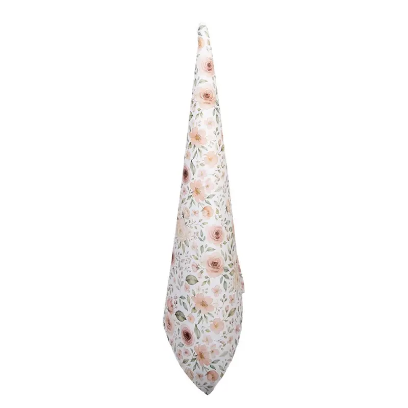 Theedoek Roosjes wit roze 70x50cm