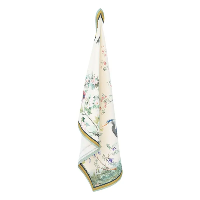 Theedoek Tropisch beige 70x50cm