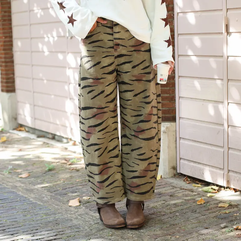 Tiger denim broek army