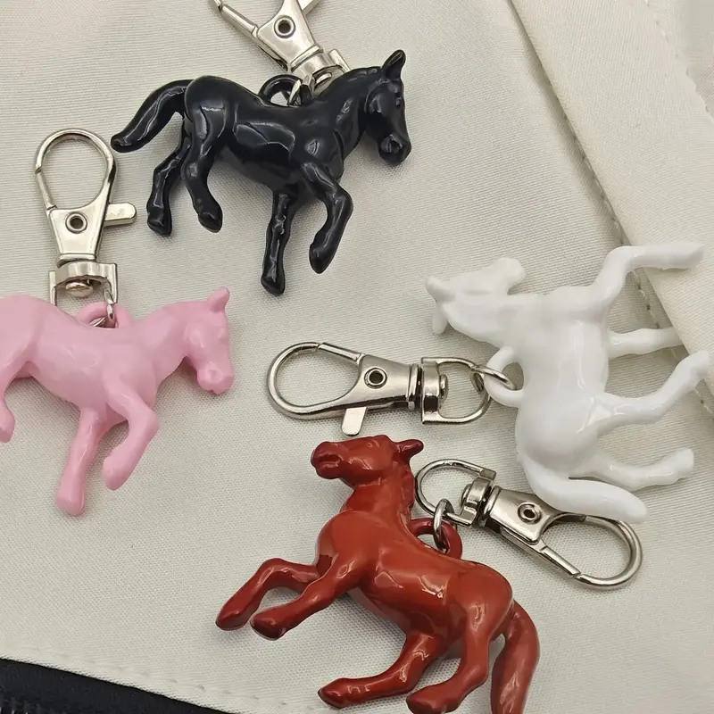 Tiny Horse Clip-On Keychain Charm