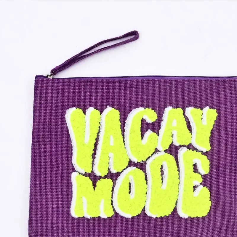 Toilettas Neon Vacay Mode paars 31x23x1cm