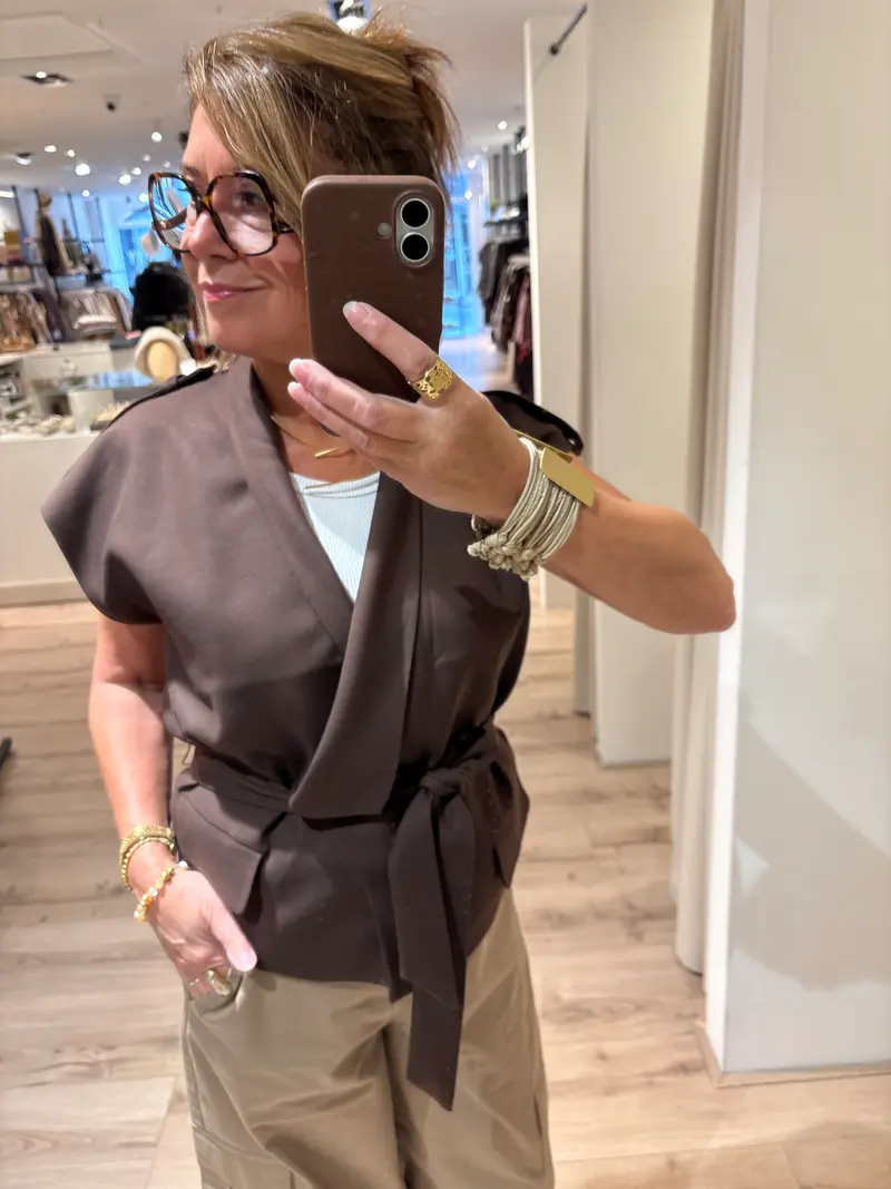 Top Siral Dark Brown