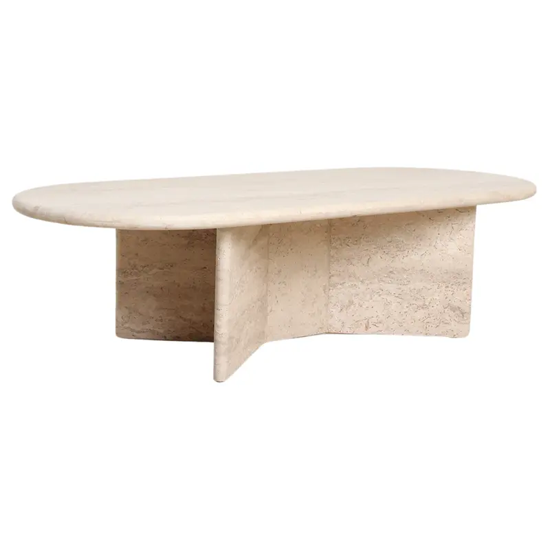 Travertin Salontafel Oblong Raw Materials