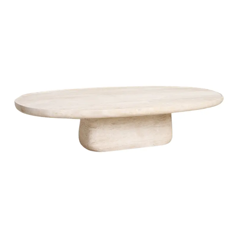 Travertin Salontafel Ovaal Raw Materials