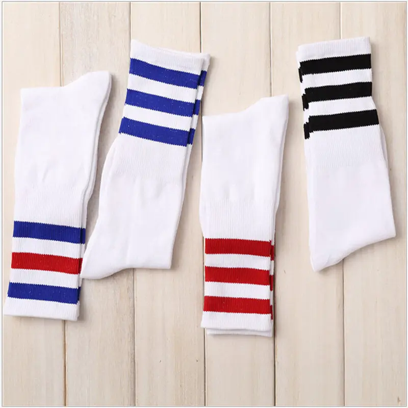 Triple Stripe Sports Crew Socks (5 Colours)