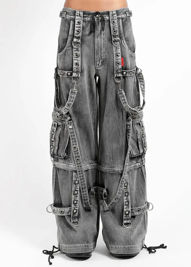 Tripp NYC Denim Full Force Trousers Fog Wash Black