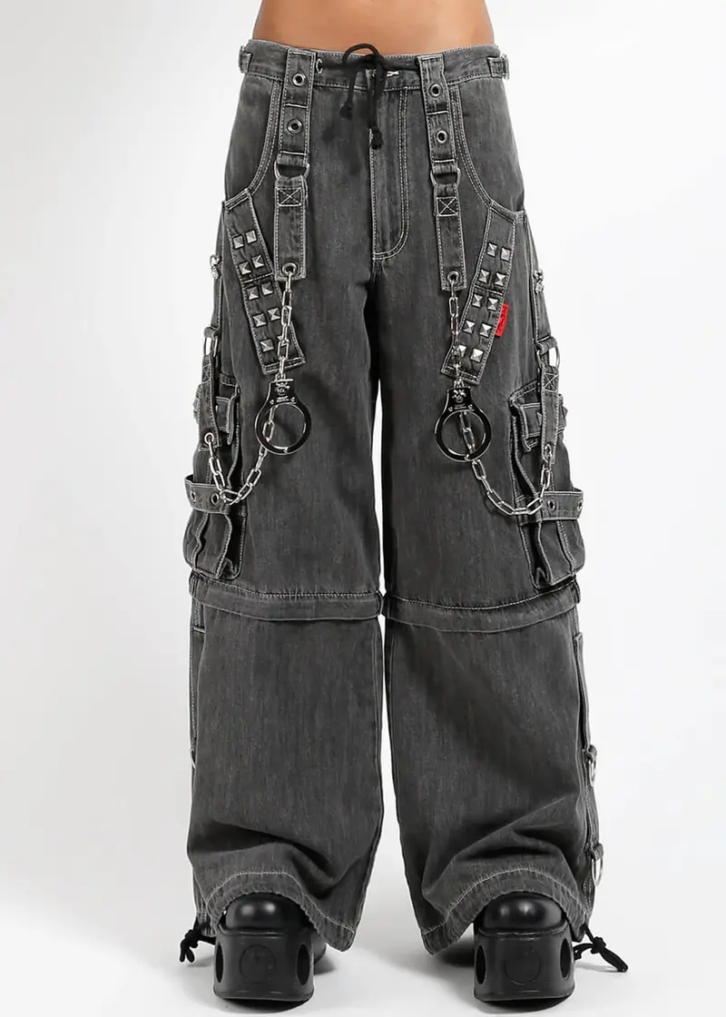 Tripp NYC Lock Up Denim Trousers Black