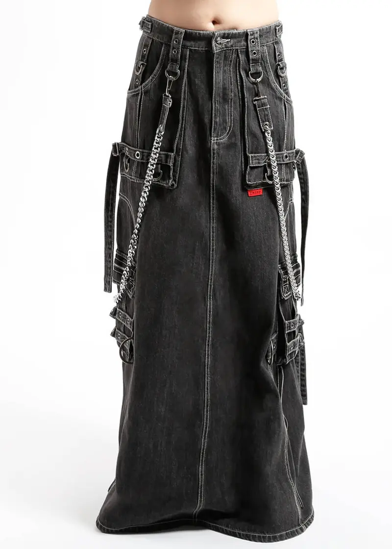 Tripp NYC Strength Denim Skirt Black