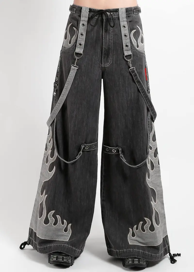 Tripp NYC Super Flame Denim Trousers Black