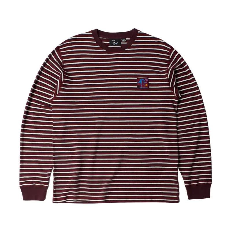 Tripped Stripes Pique Long Sleeve T-Shirt