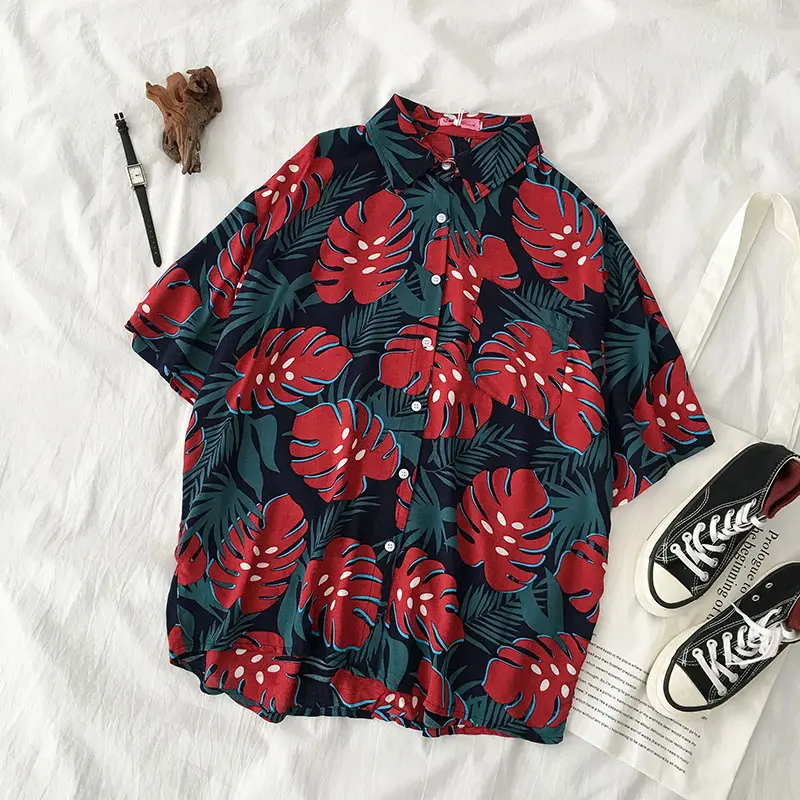 Tropical Print Blouse