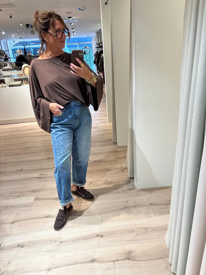 Trousers P3OCEH0PLE Blu Denim