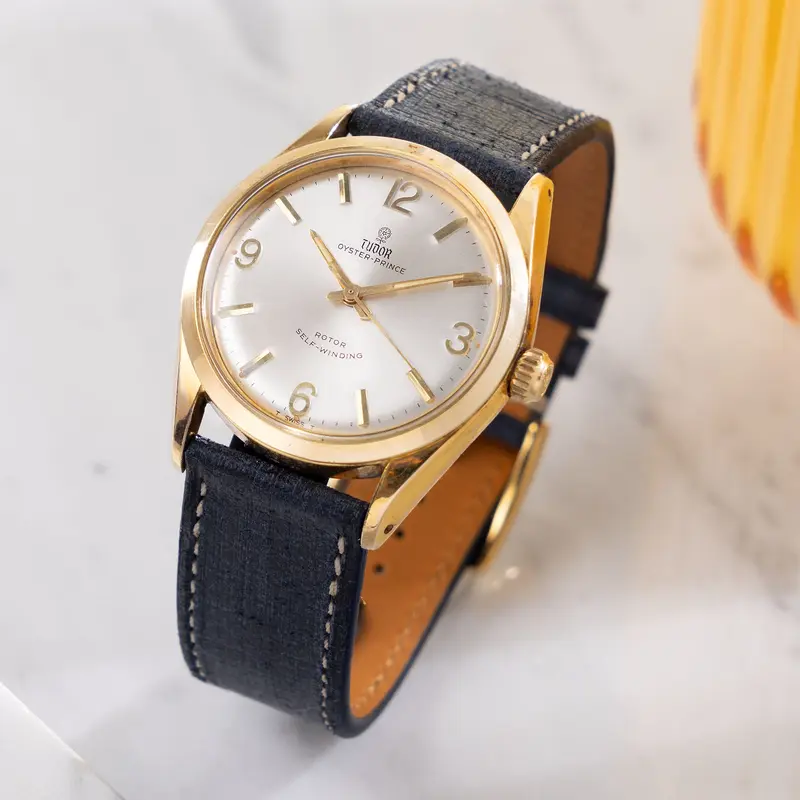 Tudor Oyster Prince Ref. 7965 Gold Capped Silver Dial with Applied Numerals