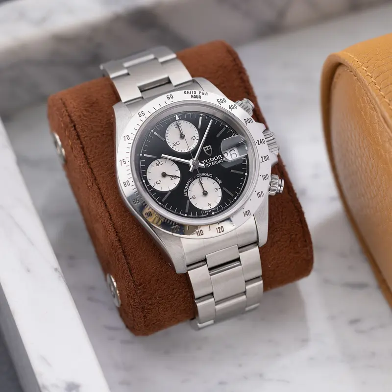 TUDOR PRINCE DATE CHRONOGRAPH 79280 Schwarzes Zifferblatt