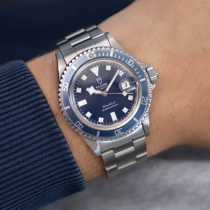 Tudor Submariner Date 9411/0 Blaues Snowflake Zifferblatt Faded Lünette