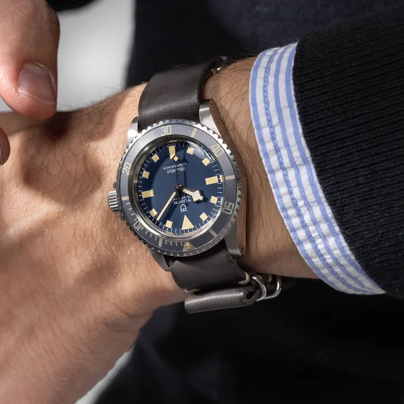 Tudor Submariner Snowflake Blue dial ref 9401
