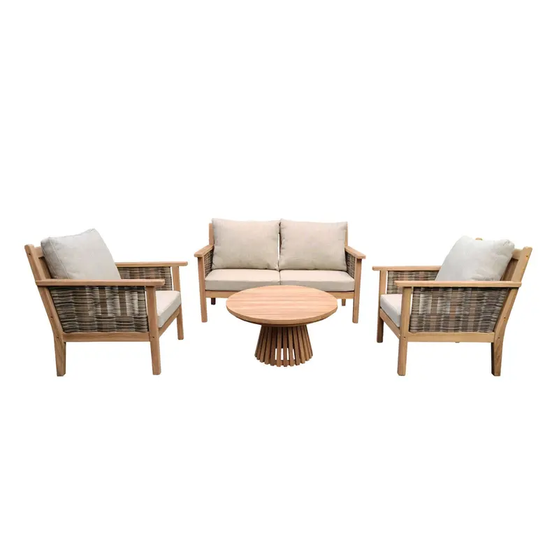 Tuinset Malaga Teakhout Naturel Livingfurn