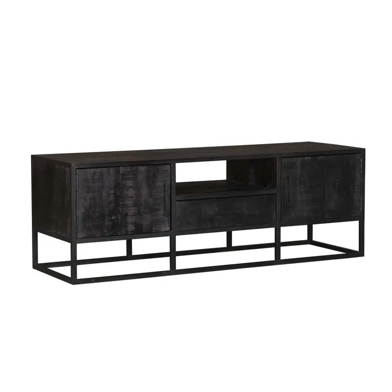 TV-meubel Denver Mangohout Zwart 145cm Starfurn