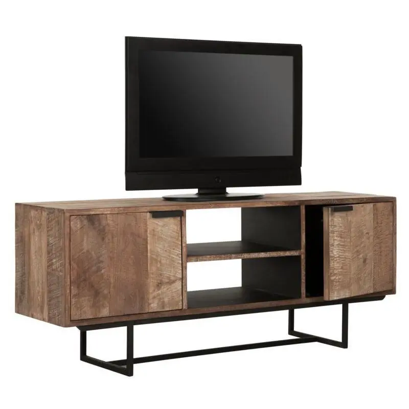 TV-Meubel Odeon No.2 Verweerd Teakhout Grijs 150cm DTP Home