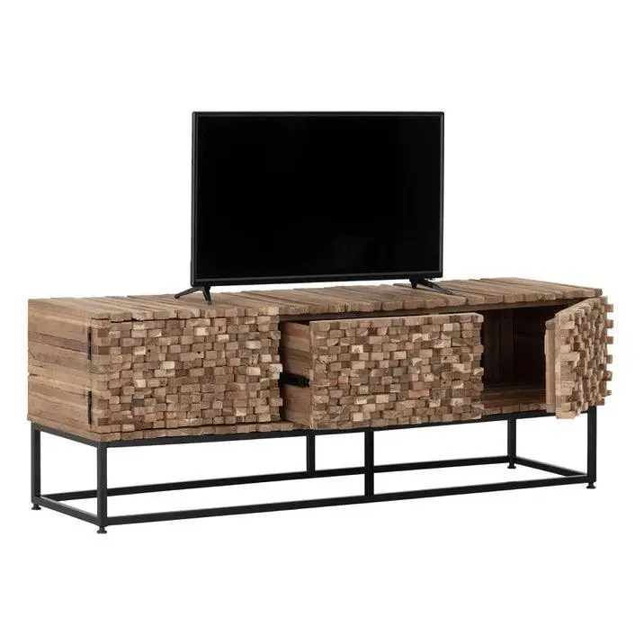TV-meubel Sticks Teakhout Naturel 145cm MUST Living