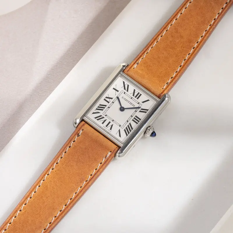 Uhrenarmband für Cartier Tank Must (2021-2024) - The Durham Cognac
