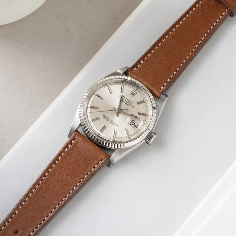 Uhrenarmband für Rolex Datejust 1601 1603 16014 16030 - Luxury Cognac Brown Leather