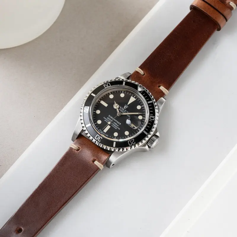 Uhrenarmband für Rolex Submariner 5513 & 1680 - Siena Brown Leather
